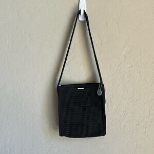 The Sak black woven square like‎ shoulder bag